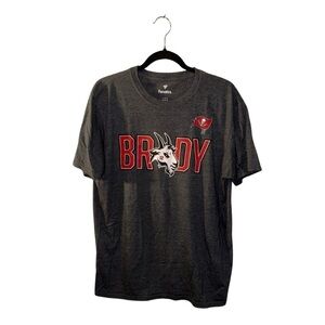 Tampa Bay Buccaneers Tom Brady GOAT #12 Fanatics T-Shirt (Size L)